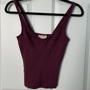 Universal Thread Women's Purple Tank Top Cropped Tank Top | Crop Top | Purple